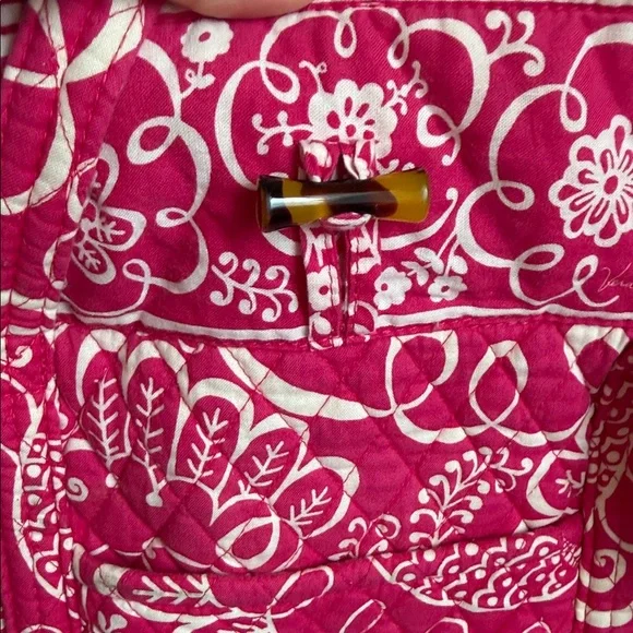 Vera Bradley Pink Twirly Bird Tote Bag - Picture 5 of 7